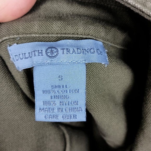 Olive Green Utility Chore DULUTH TRADING Women's Jacket (#1,377) - Picture 2 of 7